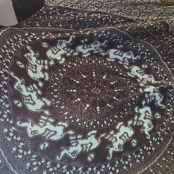 2/$50-Blue Boho Elephant Print Cover - Picture 4 of 4